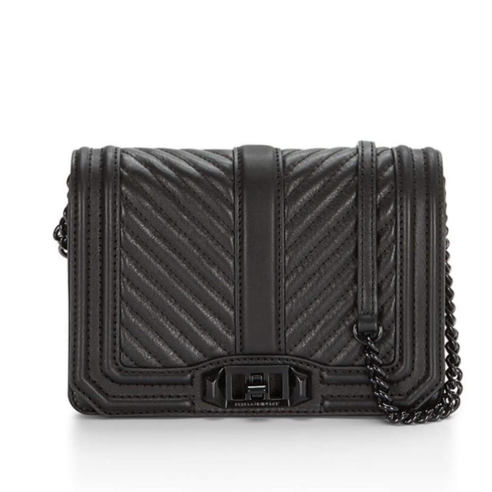 Rebecca Minkoff quilted chevron love crossbody